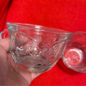 Vintage Anchor hocking Savannah coffee Tea cups set of 2